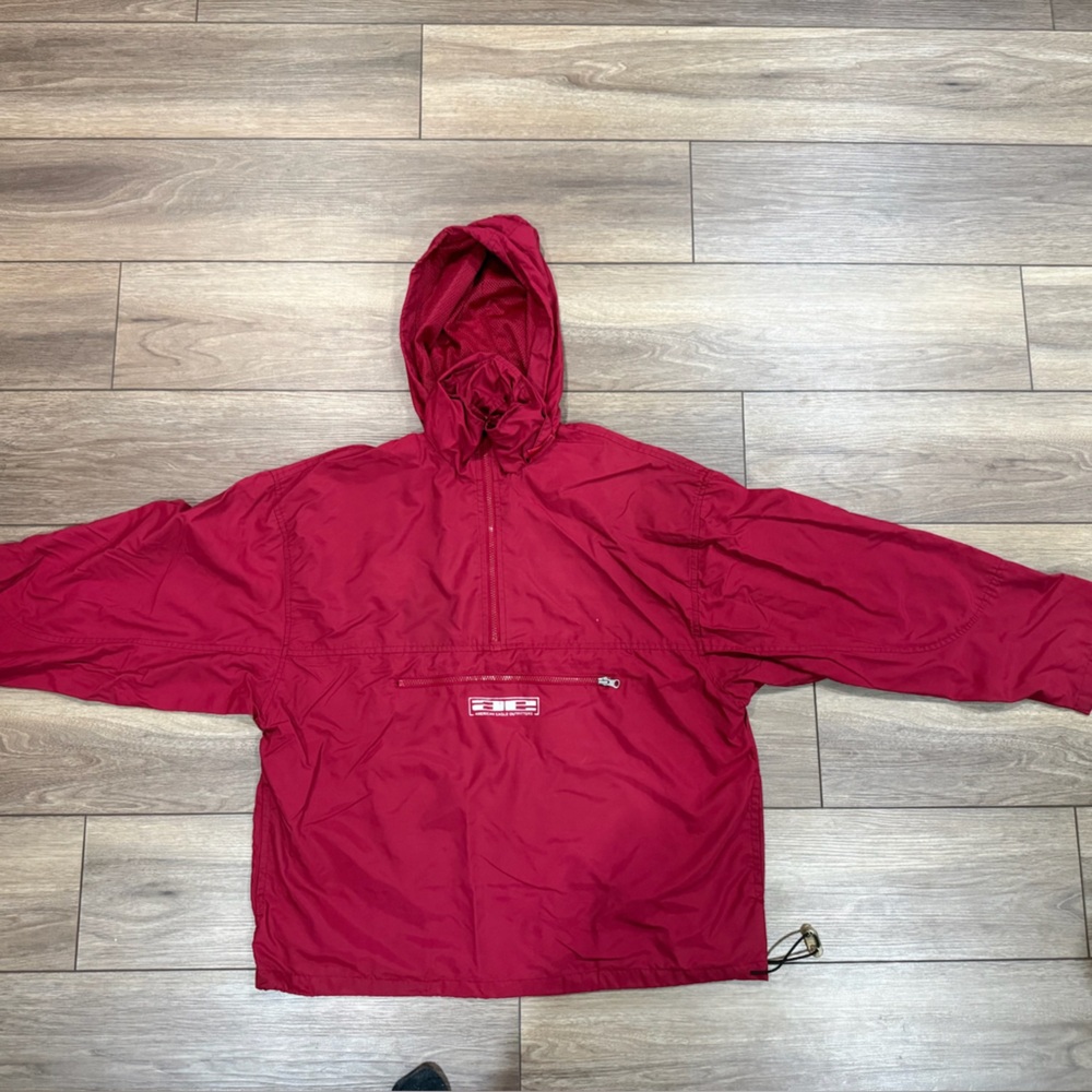 American Eagle Outfitters Red Windbreaker